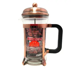 فرنچ پرس پیرکس JMLCoffee با کاور استیل 600 میلی لیتر