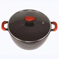 مشخصات،قیمت و خرید قابلمه تابان 20 درب پیرکس دایکاست تیتانیوم | خان‏ کالا