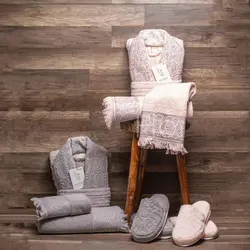 سرویس حوله salvino دو قلو 10 تکه کد sal4001