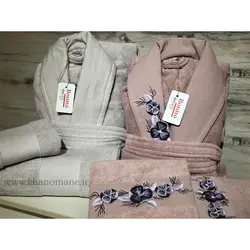 سرویس حوله Bonito دو قلو 11 تکه خاکی یاسی