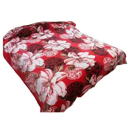 پتو روتختی ژله ای مخملی دونفره مدل khz 1903