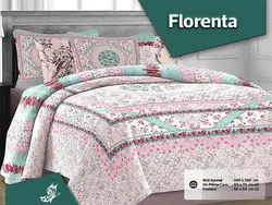 ست روتختی پنبه دوزی زارا مدل florenta دونفره پنج تکه