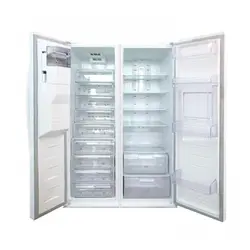 یخچال فریزر دوقلو الکترواستیل مدلes23 هوم بار و یخساز اتومات سفید