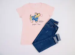 تیشرت دخترانه Puppie Love
