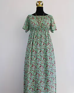 لباس ساحلی گلدار و نخی خنک تابستانه