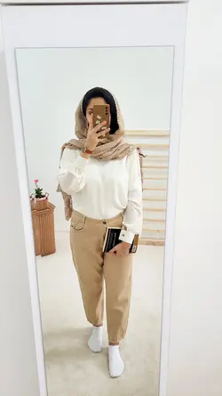 شلوار مام کتان