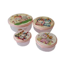 ست ظرف غذا گرد بارانا زیبا