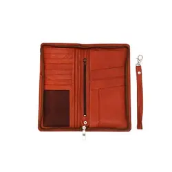 کیف چرمی دسته چک دور زیپ