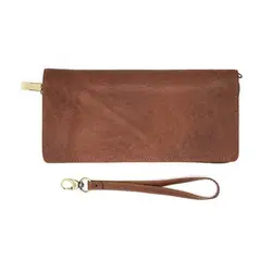 کیف جلد دسته چک و مدارک دور زیپ