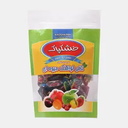لواشک چند میوه دو سر پیچ سلفون 250 گرم