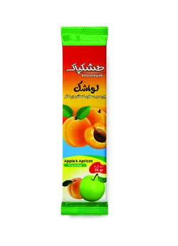 لواشک با طعم زردآلو مقدار 50 گرم سلفون