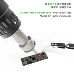 پنس معکوس سرامیکی به همراه سیم قلع کش برند 2UUL