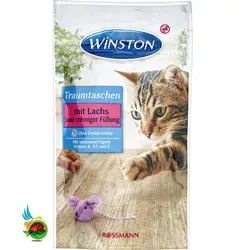 تشویقی مغزدار گربه طعم ماهی وینستون Winston mit Lachs وزن 50 گرم