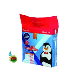 پد زیر انداز سگ و گربه مستر پنگوئن سایز 60*60 بسته 5 عددی
