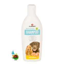 شامپو تخم مرغ سگ فلامینگو مدل Flamingo Egg odour حجم ۳۰۰ میلی لیتر