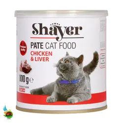 کنسرو غذای گربه شایر مدل Chicken & Liver وزن 800 گر