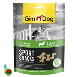اسنک تشویقی استخوانی سگ جیم داگ با طعم گوشت بره GimDog Sport Snack Lamb وزن 150 گرم