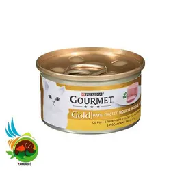 کنسرو گربه گورمت با طعم مرغ مدل Gourmet Tavuklu وزن 85 گرم