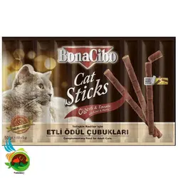 تشویقی مدادی گربه بوناسیبو مدل Bonacibo Cat Stick بسته 10 عددی وزن 50 گرم