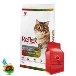 غذای خشک گربه رفلکس مولتی کالر مدل Reflex adult cat food multi color ( بسته بندی ملودی مهربانی ) وزن 1 کیلوگرم