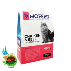 غذای گربه مفید با طعم مرغ و گوشت قرمز مدل Chicken & Beef وزن 500 گرم