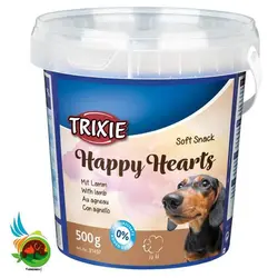 تشویقی سگ سطلی تریکسی Happy Hearts وزن 500 گرم