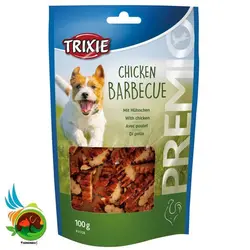 تشویقی سگ تریکسی با طعم مرغ مدل Trixie Chicken Barbecue کد 31708 وزن 100 گرم