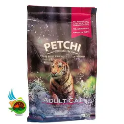 غذای خشک پرمیوم گربه بالغ پتچی با طعم مرغ و ماهی Petchi adult cat chicken & fish وزن 1.7 کیلوگرم
