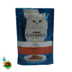 پوچ گربه گورمت پورینا با طعم گوشت Purina gourmet perle mit rind وزن 85 گرم