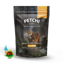 غذای خشک پرمیوم سگ نابالغ پتچی برای نژاد های کوچک و متوسط Petchi small & mini breeds junior با طعم مرغ و ماهی