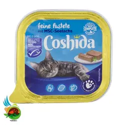 ووم گربه کوشیدا با طعم ماهی Coshida feine pastete mit msc-seelachs وزن 100 گرم