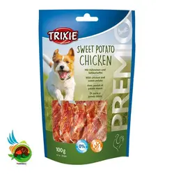 تشویقی سگ تریکسی با مرغ و سیب زمینی Trixie sweet potato chicken وزن 100 گرم