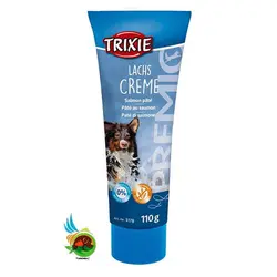 خمیر تشویقی سگ تریکسی با طعم سالمون Trixie lachs creme کد 3178 وزن 110 گرم