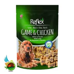 تشویقی سگ رفلکس مدل Reflex Game and Chicken وزن 150 گرم