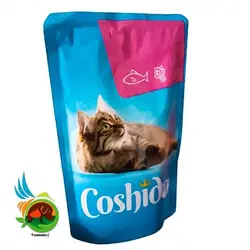 پوچ گربه سالمون و اسفناج کوشیدا وزن 100 گرم