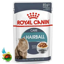 پوچ گربه رویال کنین ۸۵ گرم مدل هیربال(Hairball)
