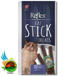 تشویقی مدادی گربه رفلکس با طعم خرگوش مدل Reflex Rabbit بسته 3 عددی