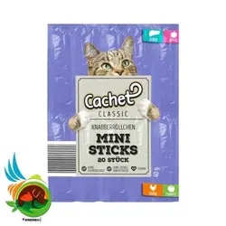 تشویقی مدادی گربه مینی با 8 طعم کچت Cachet Mini Sticks بسته 20 عددی