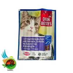 تشویقی مدادی گربه دین بستس Dein Bestes Cat Snack  با طعم ماهی سالمون  5 عددی