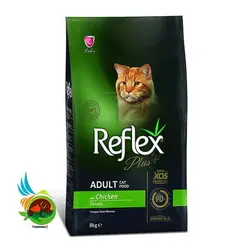 غذای گربه رفلکس پلاس با طعم مرغ مدل Reflex Plus Adult cat food Chicken وزن 8 کیلوگرم