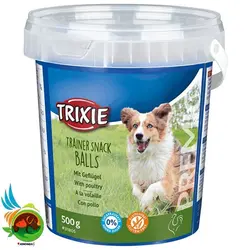 تشویقی سطلی سگ تریکسی مدل Trainer Snack Balls وزن 500 گرم