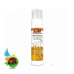 شامپو خشک فومی بایو پت اکتیو حاوی آلوئه ورا مدل Bio Pet Active Naturel Honey حجم 200 میلی لیتر