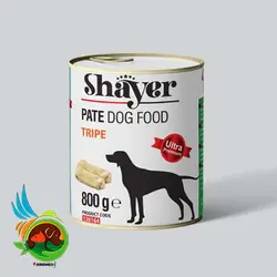 کنسرو سگ شایر با طعم سیرابی وزن 800 گرم