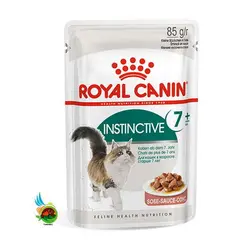 پوچ گربه رویال کنین مدل Royal canin instinctive + 7 وزن 85 گرم