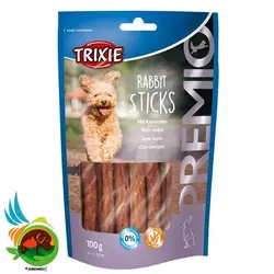 تشویقی سگ مدادی تریکسی مدل Trixie Rabbit Sticks وزن 100 گرم