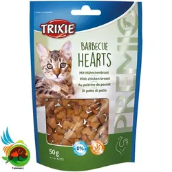 تشویقی گربه تریکسی مدل Trixie Barbecue Hearts وزن 50 گرم