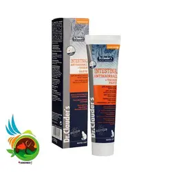 خمیر گربه تقویی دستگاه گوارش، آنتی هیربال و تورین دکترکلودرز وزن 100 گرم