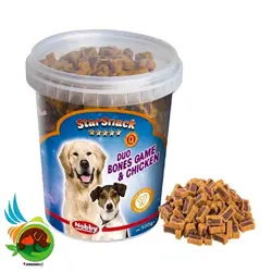 تشویقی نرم استار اسنک نوبی Duo Bones Game And Chicken وزن 500 گرم