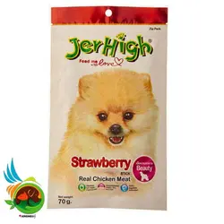 تشویقی جرهای Jerhigh Strawberry وزن 70 گرم