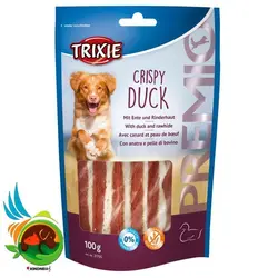 تشویقی سگ تریکسی مدل Trixie Crispy Duck وزن 100 گرم